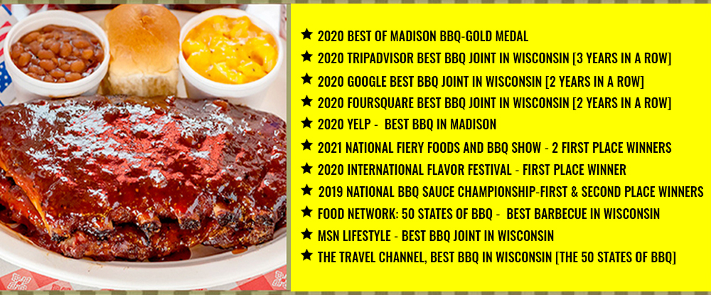 Smoky Jon's number 1 bbq 2019 awards